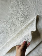 Vintage Crown Crafts Queens Courtyard Matelasse Coverlet Queen Bedspread Cotton picture