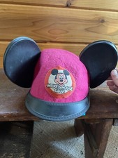 Vintage 1970s/1980s Walt Disney Mickey Mouse Club Mouseketeer Ears RARE PINK picture