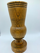 Hand-Turned Oak Taper Candleholder Wood 10.75