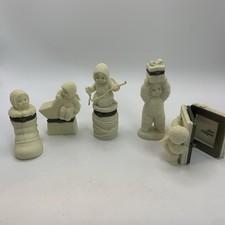 Vintage Dept 56 Snowbabies 90s-20s Hinged Trinket Boxes Lot Of 5 Thread of Hope picture