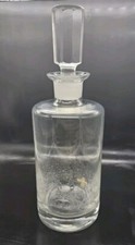 Eisch Bottle Crystal Liquor Decanter Art Glass w/ Stopper German Silberperle picture