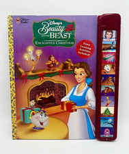 Vintage 1997 Disney Beauty & The Beast Enchanted Christmas Sound Story Book picture