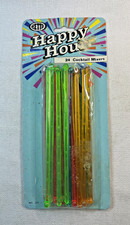 Vintage BETTA Happy Hour Cocktail Mixers 24 Count Multi-Colored Unopened 1990 picture