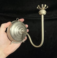 Antique Vtg LION HEAD Gas Oil Pressure Lamp Wall Sconce Bracket Coleman Tilley picture