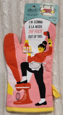 Blue Q Oven Mitt I'm Gonna A La Mode The F*** Out Of This Cotton picture