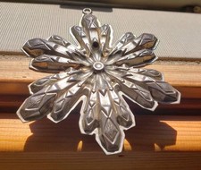 Gorham 23g Sterling Silver Snowflake Christmas Ornament. Vintage 1974 picture