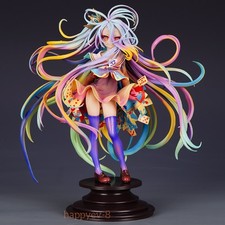 Anime Girl NO GAME NO LIFE Shiro 1/7 28cm PVC Figure Model Statue Toy Boxed New picture