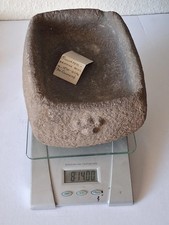 Authentic Pre-Columbian Stone Mortar for Grinding Incan Era w/ Puma Paw Front picture