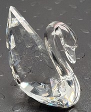 Vintage Swarovski Silver Crystal Medium Swan Figurine #7633 NR 050 Mint+Box: 8A3 picture