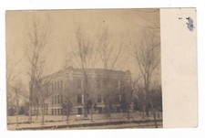 c1907 RPPC OSCEOLA NEBRASKA POLK COUNTY COURT HOUSE VINTAGE PHOTO POSTCARD NE picture