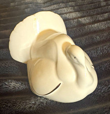 Vintage Royal Kent Bone China Turkey Figurine – White & Gold Trim | Made in UK picture