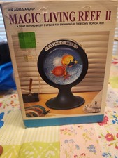 Vintage Seascape Magic Living Reef Swimming Fish Decoration Battery Operated picture