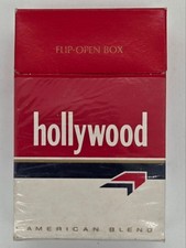 RARE Vintage 1980s-1990s Hollywood American Blend Empty Cigarette Pack Box picture