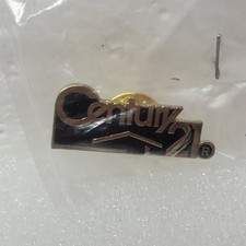 Century 21 Pin Lapel Tie Tack Vintage Real Estate Logo Gold Black picture