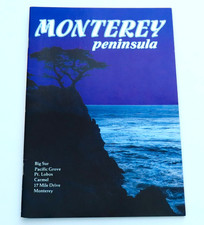 Monterey Peninsula Travel Guide Book Vintage California Big Sur Carmel Travel CA picture