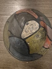WWI Painted M1917 Painted Camouflage Dough Boy Helmet picture