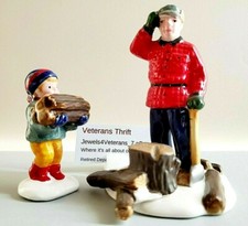 Department 56 Snow Village Woodsman and Boy #5130-6 Retired💖 picture