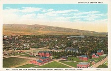 Postcard Pocatello Idaho Aerial View Idaho Technical Institute WB Antique picture