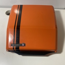 1970s vintage SMC Smith Corona by Ghia GT Orange manual portable typewriter, picture