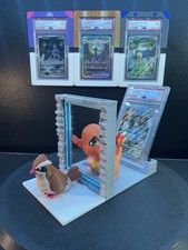 Charmander Promo & Pidgey 151  PSA Graded Display Stand TCG BGS CGC Pokemon  picture