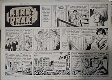 Alfred Andriola KERRY DRAKE Original Comic Strip Newspaper Sunday Page Artwork  picture