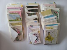 Big Lot Of Vintage Greeting Cards Mixed Themes And Sizes picture