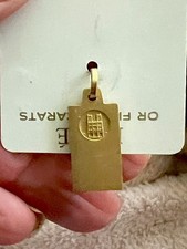 RARE Plaqué OR 18 Carats Pendant from Notre-Dame de Paris Madonna - New Pristine picture