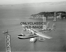 1931 PAN AMERICAN CLIPPER AIRPLANE 8x10 PHOTO OAKLAND BAY BRIDGE CALIF. AVIATION picture