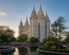 pt400 Famous Mormon Temple LDS in Salt Lake City 8x10 Photograph picture