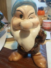 Disney Store Grumpy From Snow White & The Seven Dwarfs 6.5 inch Ceramic Figurine picture