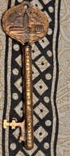 Large Metal 1933 Key To Chicago Worlds Fair Travel & Transport Hall of Science picture
