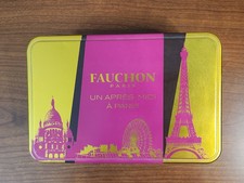 Fauchon Paris Metal Cookie Tin 7.5