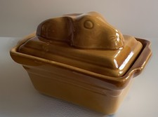 Vintage French Pottery Rabbit Pâté Tureen circa 1950 Unmarked picture
