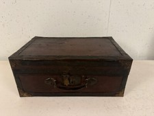 Vintage Possibly Antique Chinese Wood Box w/ Metal Mounting picture