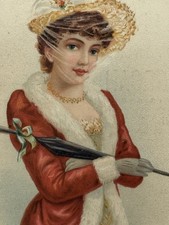 c1890's Trade Card The Lehr Piano Co. C. W. Edwards Piano Styled Organ 5x3 picture