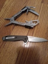 gerber fastball s30v1 green scales with mp600 multitool picture