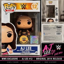 Funko Pop WWE AJ Lee #12 WWE Exclusive 2014 JJL 140718 Rare Vaulted picture