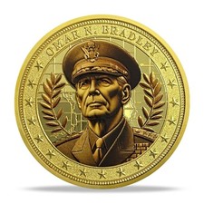 Omar N. Bradley Military Challenge Coin US Thank You For Your Service Coin Gift picture