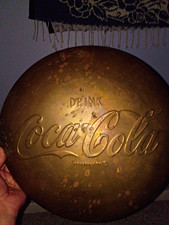 Vintage Gold Coca-Cola Top Antique Collectible picture