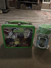 1978 Universal Movie Monsters Vintage Metal Lunchbox with Thermos Excellent Cond picture