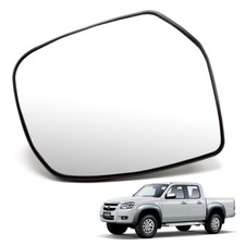Left Wing Side Mirror Glass With Base Black Fits Mazda Bt-50 Pickup 2006 2011 picture