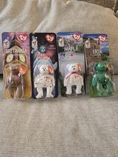 VTG RARE ALL 4 Beanie Babies Retired Never Opened Ronald McDonald,  Error Bears picture