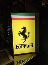 RARE 1992 Ferrari Illuminated Box F1 Automobilia Dealership Sign Lighted OFF/ON picture