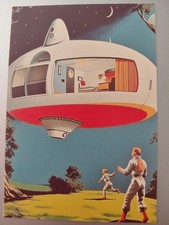 Cosmic Retro Atomic Sci-Fi 4 X 6 Art Card Postcard Size Inv. 1 picture