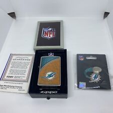 MIAMI DOLPHINS LOGO NFL ZIPPO LIGHTER MINT IN BOX RETIRED DESIGN picture