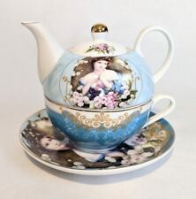tea for one sets - blue lady picture