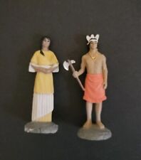 Revell Mind Crafts Indigenous American Figurines • Painted Plastic 2 Inches Tall picture