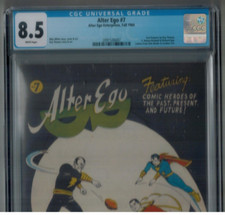 ALTER EGO #7 RARE HTF White Pages CGC 8.5 Black Adam before SHAZAM #28 1964 picture