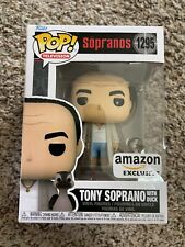 Funko POP The Sopranos TONY SOPRANO with Duck #1295 Vinyl Figure New/Damaged Box picture