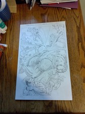 Original Artwork Compu-M.E.C.H. Pencils Page 13 Issue #1 By Theodore Riddle picture